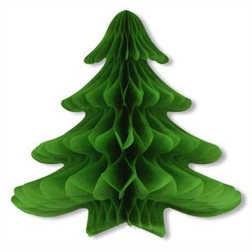 Tissue Hanging Christmas Tree - 58.4cm