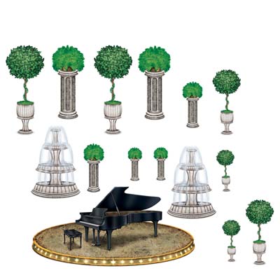 Black-Tie Piano & Decor Props - 1.18m - Pack of 15