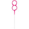 Pink Number 8 Party Sparkler - 17.8cm