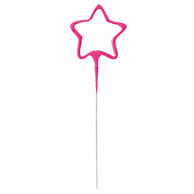 Pink Star Party Sparkler - 17.8cm