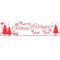 Merry Christmas & Happy New Year Banner - 120 x 29.7cm- Each