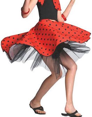 Child's Rock 'n' Roll Skirt Red