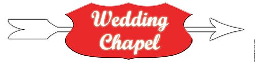 Wedding Chapel Banner - 120cm x 30cm