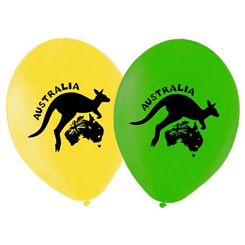 Australian Themed Latex Balloons - Pack of 10