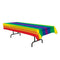 Plastic Rainbow Tablecloth - 2.74m