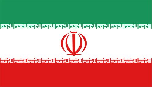 Iran Polyester Fabric Flag 5ft x 3ft