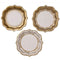 Party Porcelain Gold Plates 20cm - Pack of 12