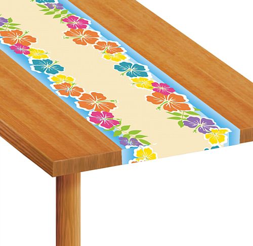 Island Party Themed Paper Table Runner - 1.2m