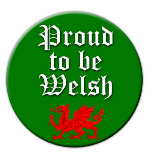 Proud To Be Welsh Badge 58mm (Pinned Back) - Each