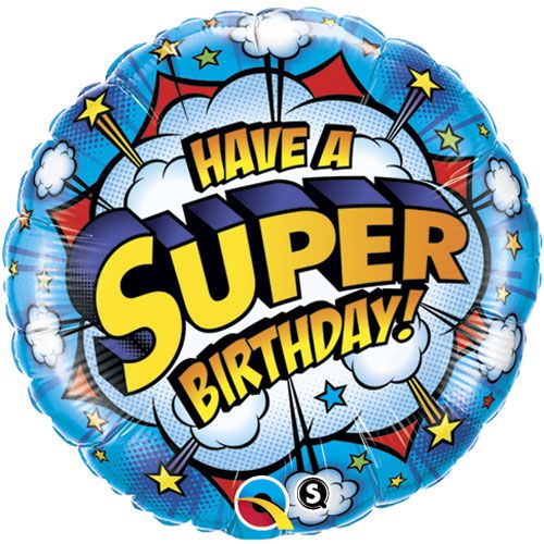 Have A Super Birthday! Foil Balloon - 45.7cm