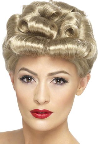 1940's Blonde Vintage Wig