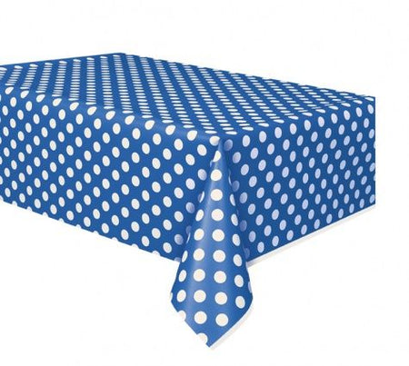 Blue Dots Tablecloth - 137cm x 274cm