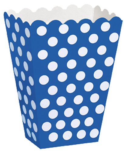 Blue Dots Treat Boxes - Pack of 8