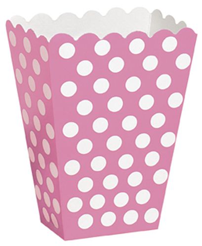 Pink Dots Treat Boxes - Pack of 8