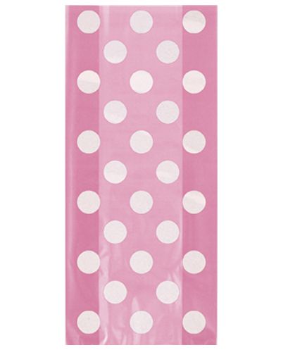 Pink Dots Cello Bags - Pack of 20