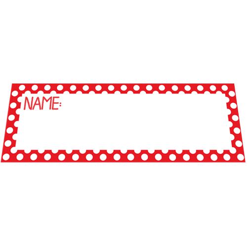 Red Polka Dot Placecards - Pack of 8