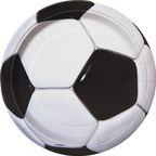3-D Football Plates - 22.9cm - Pack of 8