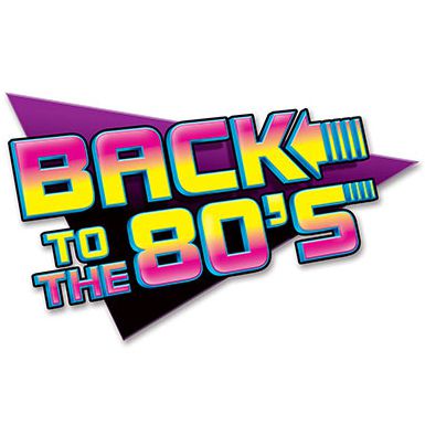 Back To The 80's Sign - 61cm