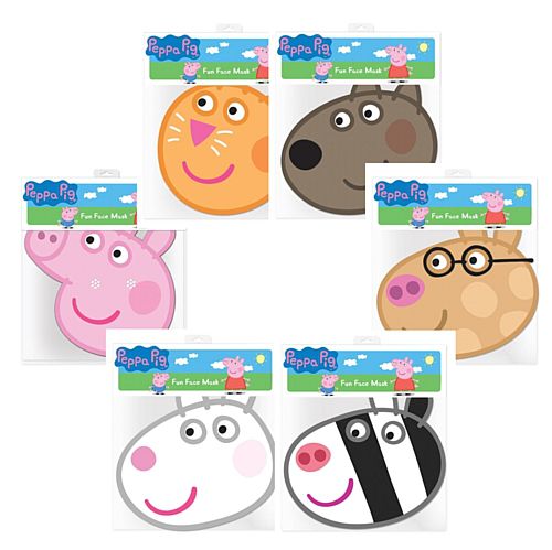 Peppa Pig Party Masks - Pack of 6