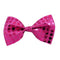 Pink Sequin Bow Tie