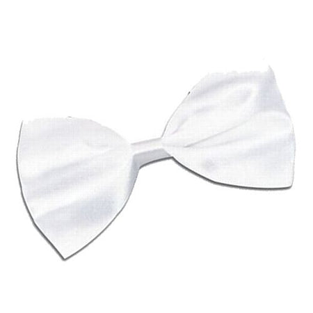 White Satin Bow Tie