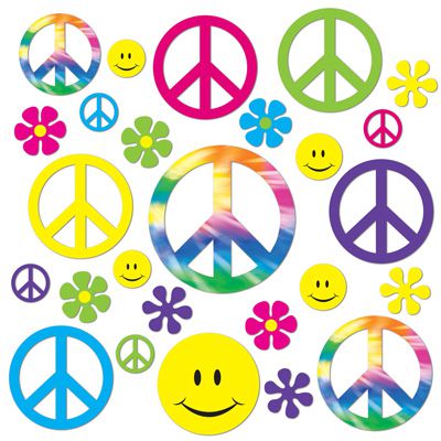 Retro 60's Cutouts - Assorted Designs - 27.9cm - Pack of 42