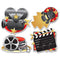 Movie Set Cutouts - 40.6cm - Pack of 4