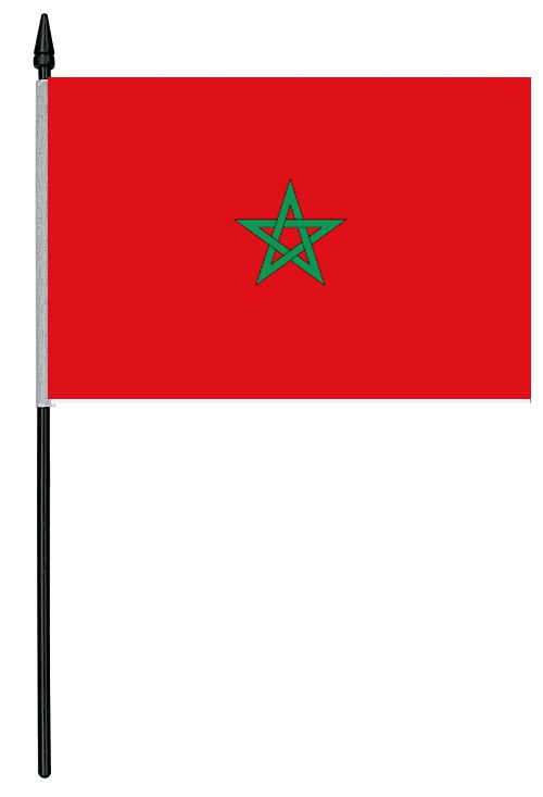 Morocco Cloth Table Flag - 4" x 6"
