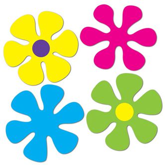 Retro Flower Cutouts - 30.5cm