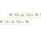 Mr & Mrs Printed Ribbon - 15mm - Per Metre