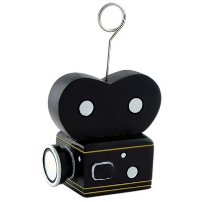 Movie Camera Photo/Balloon Holder - 6oz