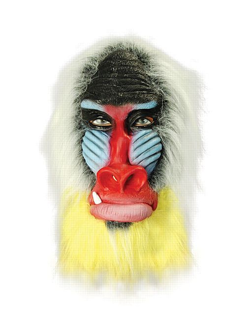 Baboon/Mandrill Overhead Rubber Mask