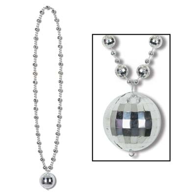 Disco Ball Beads with Disco Ball Medallion - 91.4cm