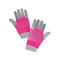 Short Neon Pink Fishnet Gloves