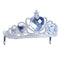 Silver Plastic Tiara - Clear Stones