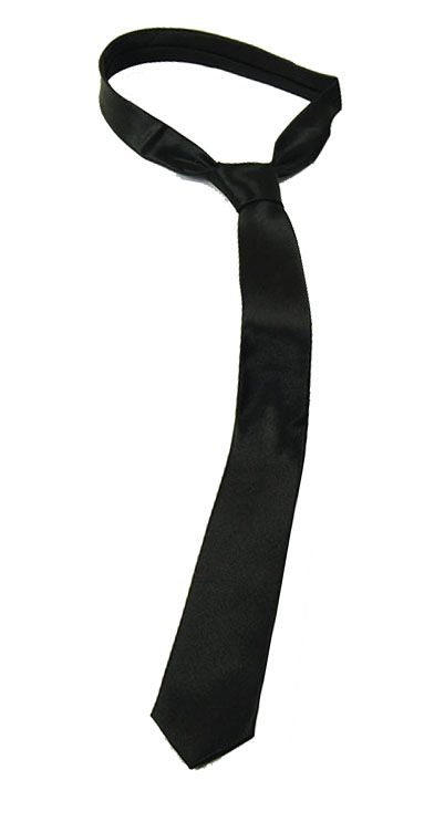 Black Skinny Tie