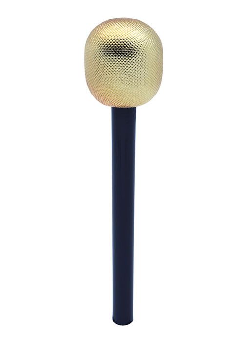 Black and Gold Microphone - 26cm