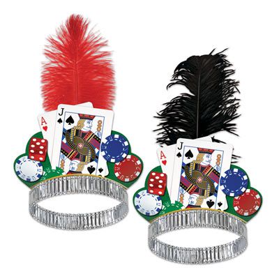 Casino Night Tiaras - Assorted Colours - Each