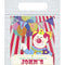 Personalised Clown Themed Card Insert With Sealed Party Bag - Pack of 8