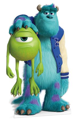 Monsters University Mike & Sully Cardboard Cutout - 1.79m