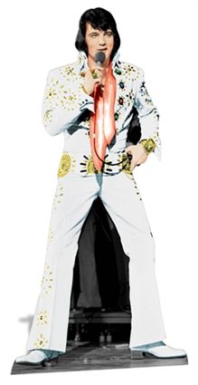 Elvis in Vegas White Suit Lifesize Cardboard Cutout - 1.78m