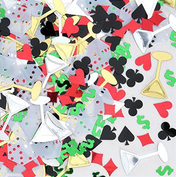 Casino Night Confetti Multi-Colour - 1/2oz