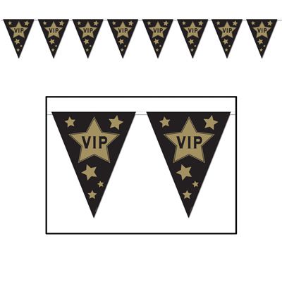 VIP 'All Weather' Flag Bunting - 3.7m (12') - 12 Flags