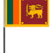 Sri Lanka Cloth Table Flag - 4