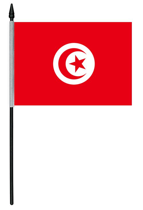 Tunisia Cloth Table Flag - 4" x 6"