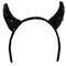 Black Sequin Devil Horns