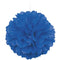 Blue Pom Pom Tissue Value Decoration - 40cm