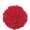 Red Pom Pom Value Tissue Decoration - 40cm