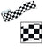Checkered Crepe Streamer - 9.14m