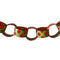 Red & Green Polka Dot Paper Chain Sheet - A3 Card